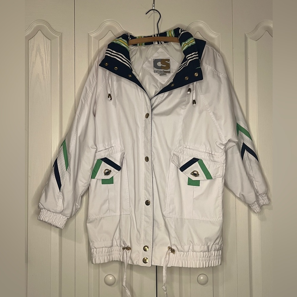 White Raincoat Jacket - Current Seen